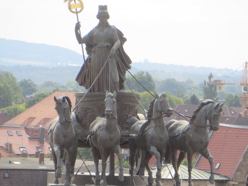 Die Quadriga auf dem Schloss