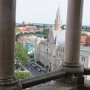 Blick vom  Rathausturm auf auf den Ruhfäutchen-Platz.